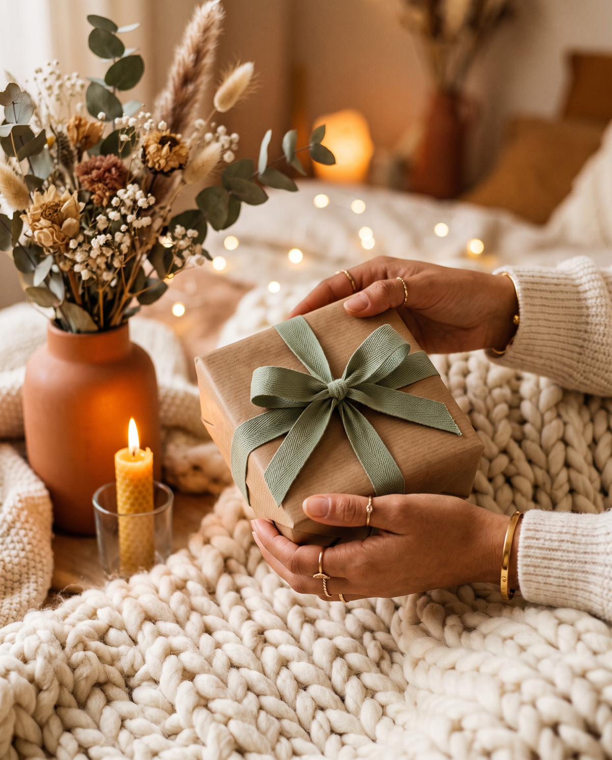 Liebevoll verpacktes Geschenk