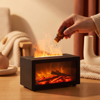 Duftöl in den Kamin-Diffuser geben