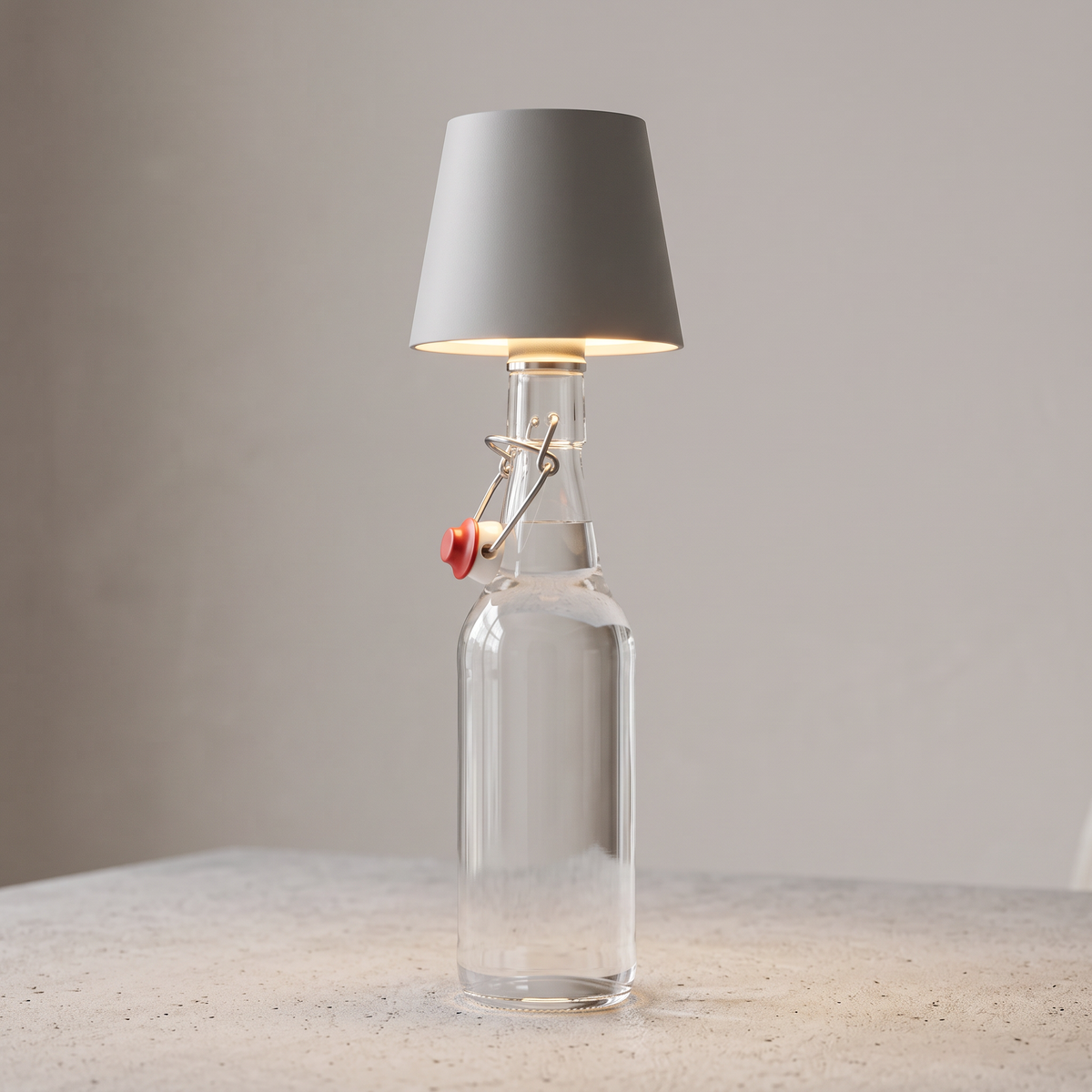 Pilatus Flaschenlampe Grau